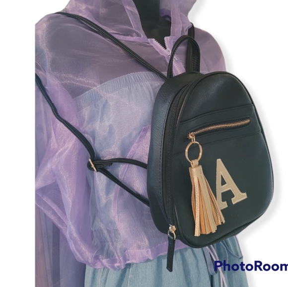 Monogram letter A backpack - Picture 2 of 8